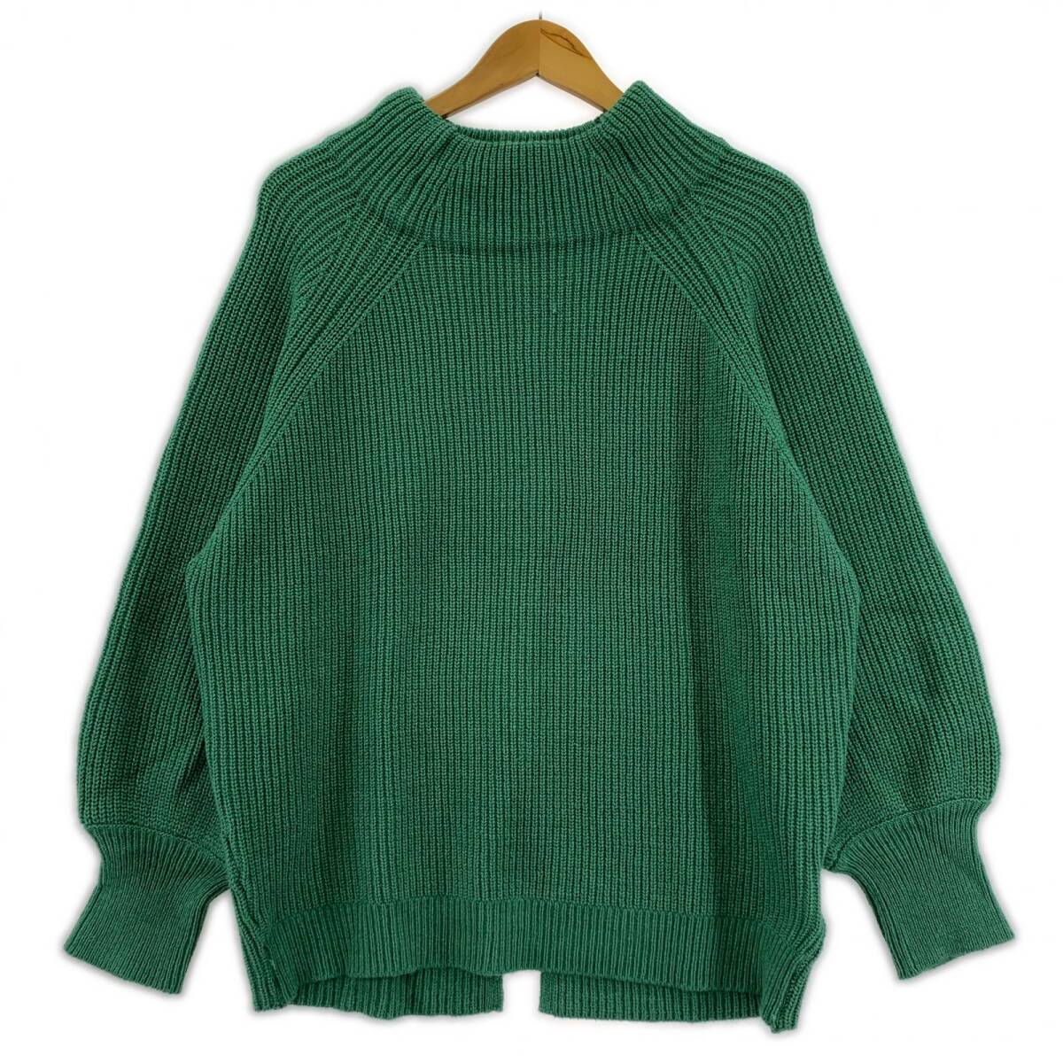 ITEMS URBAN RESEARCH アイテムズ アーバンリサーチ ハイネック ニット sizeFree/グリーン拍卖