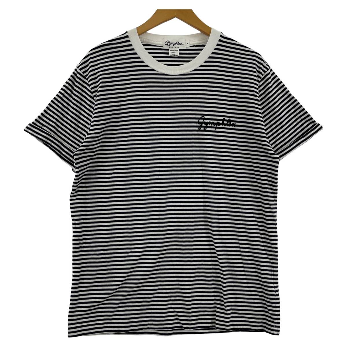 Gymphlex ジムフレックス ボーダー 半袖Tシャツ sizeM/ネイビー×ホワイト ゆうパケットOK拍卖