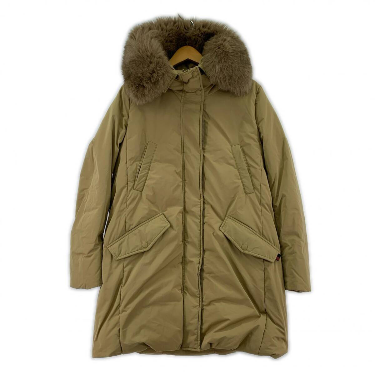 WOOLRICH ウールリッチ ダウン コート sizeS/ベージュ拍卖