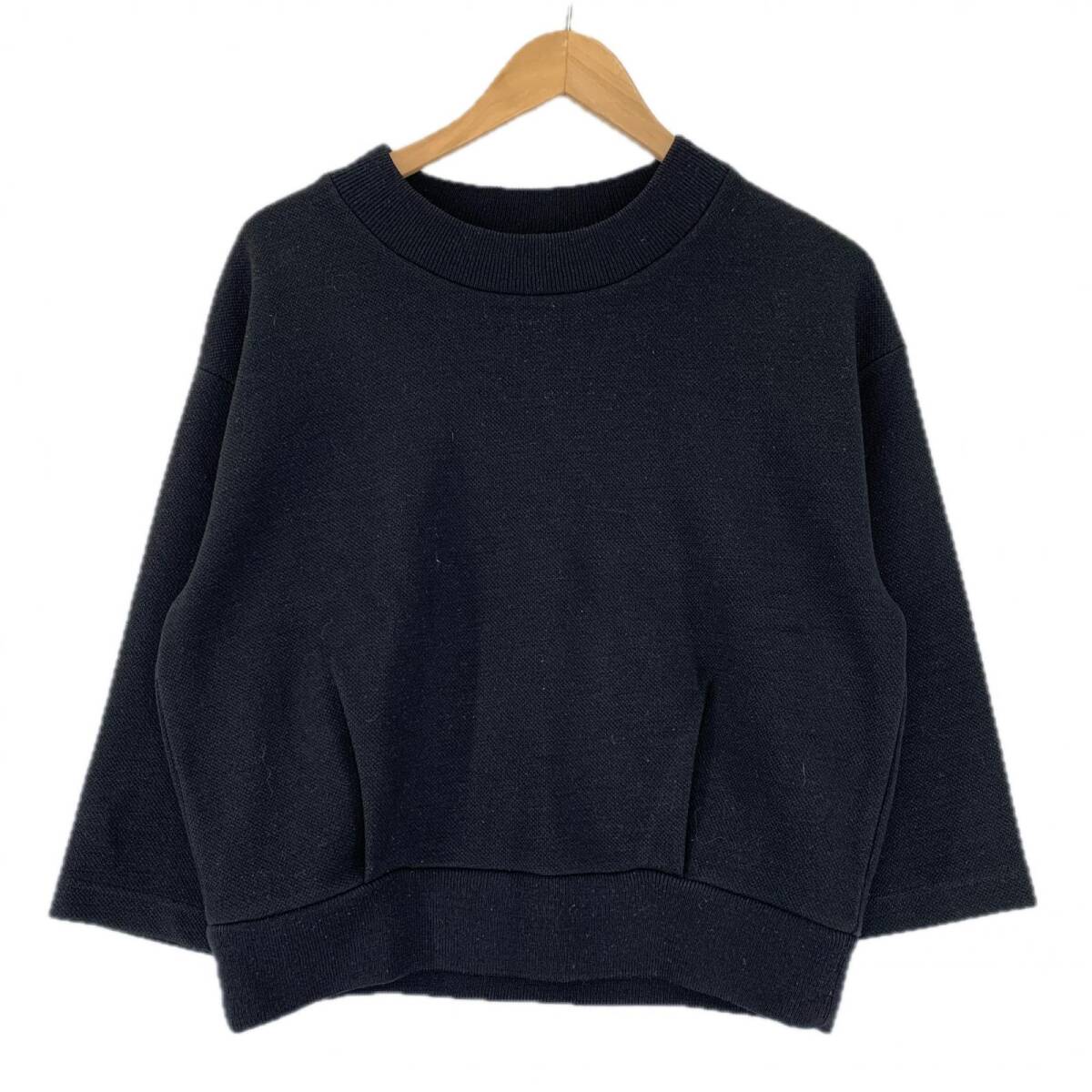 Stussy Women ステューシーウィメン 裾タック ニット カットソー sizeSMALL/ブラック拍卖