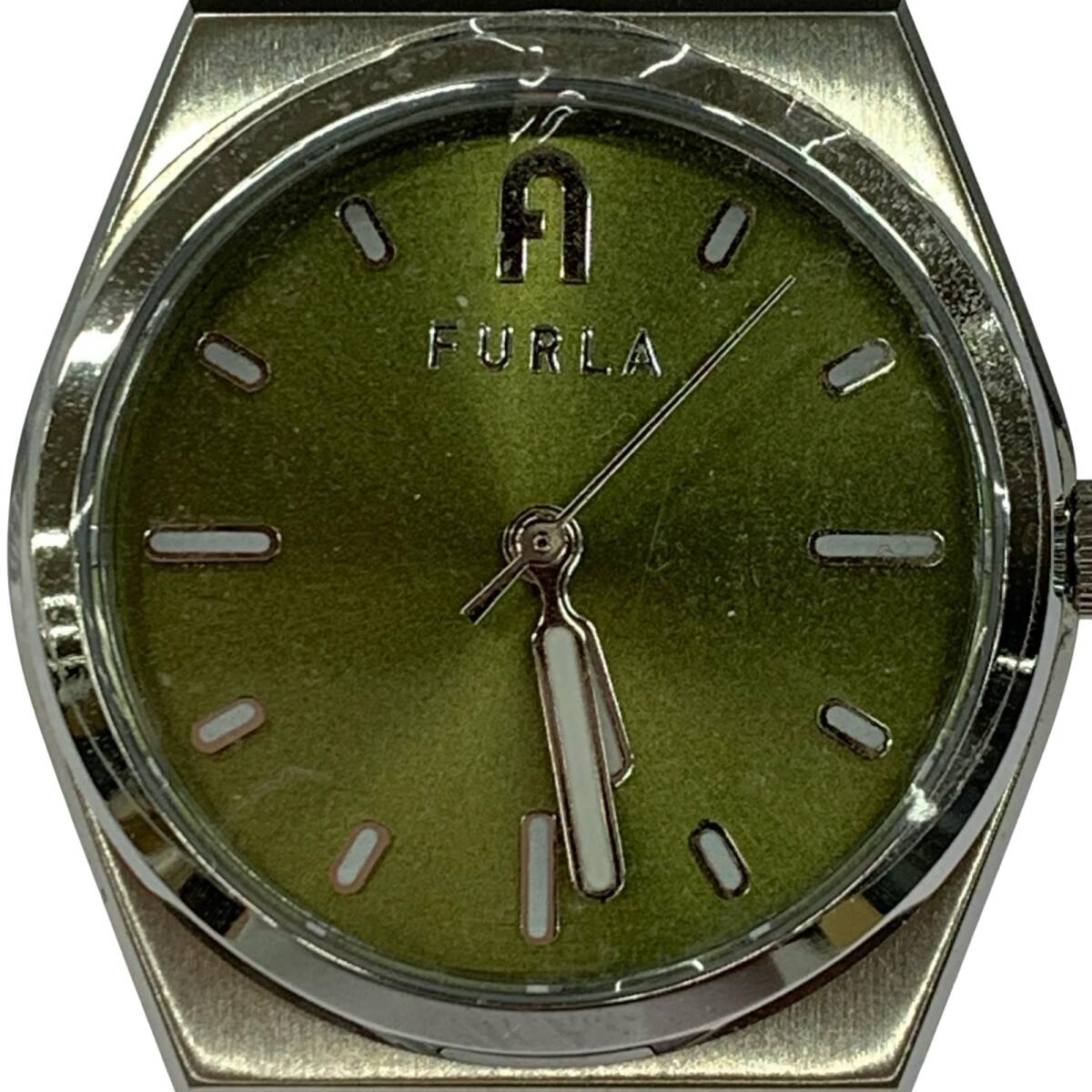 FURLA フルラ WW00020008L1 腕時計/シルバー×グリーン拍卖