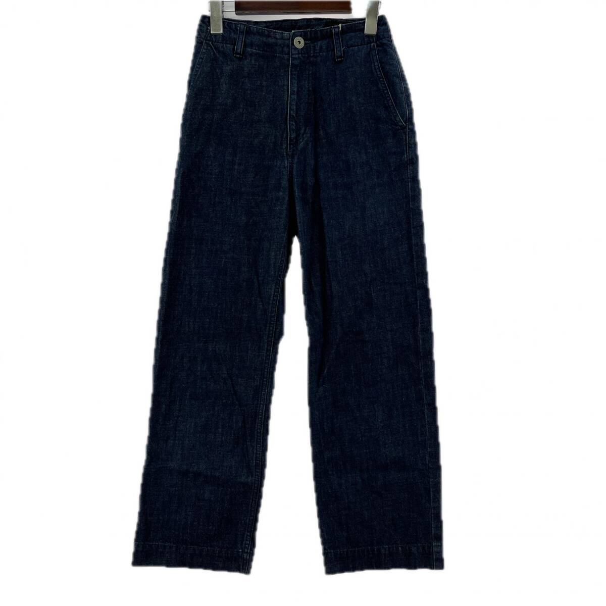 URBAN RESEARCH DOORS アーバンリサーチドアーズ ワイド デニム パンツ size36/ネイビー系拍卖