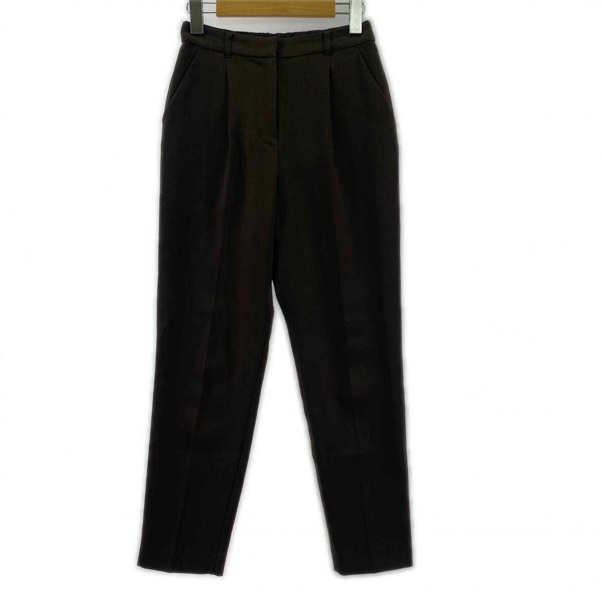 NATURAL BEAUTY BASIC ナチュラルビューティーベーシック テーパード イージー パンツ sizeXS/モカ ゆうパケットOK拍卖