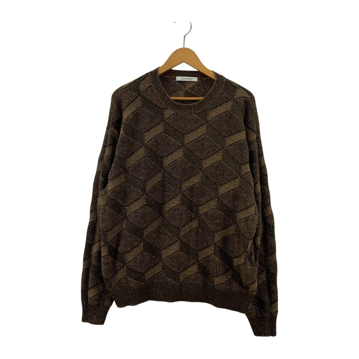 JOURNAL STANDARD ジャーナルスタンダード クルーネック ニット sizeM/ブラウン拍卖