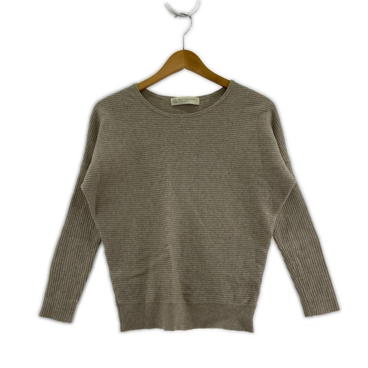 BEAUTY&YOUTH UNITED ARROWS ビューティアンドユースユナイテッドアローズ ドルマンスリーブ ニット size表記なし/ベージュ ゆうパケットOK拍卖