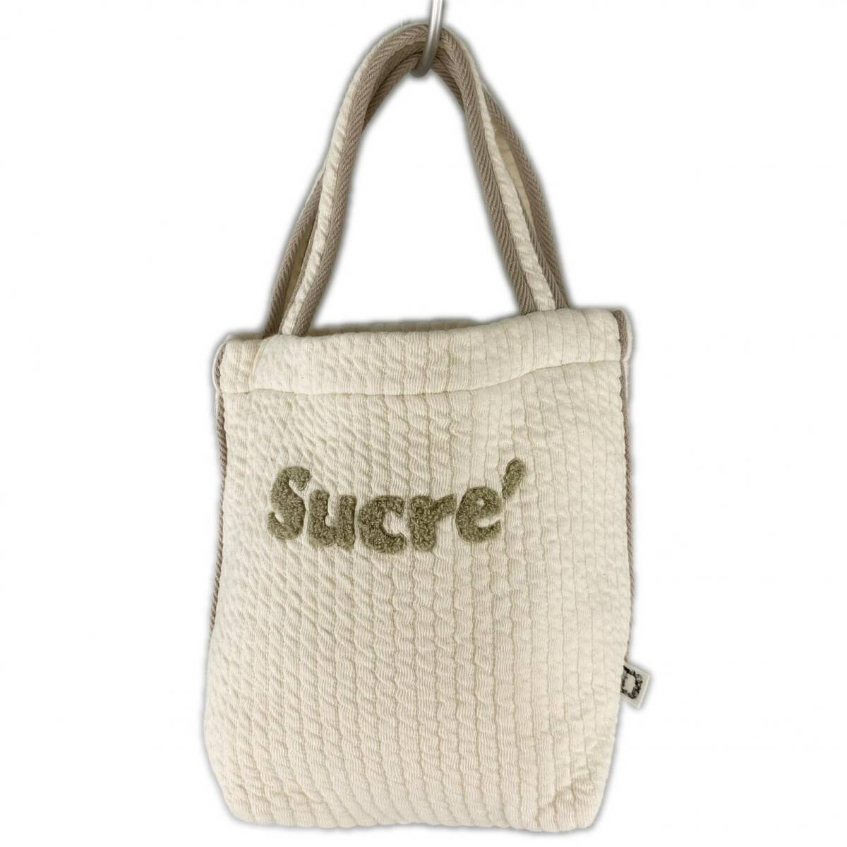 URBAN RESEARCH DOORS アーバンリサーチドアーズ キルト ミニ トートバッグ sizeOne/オフホワイト拍卖