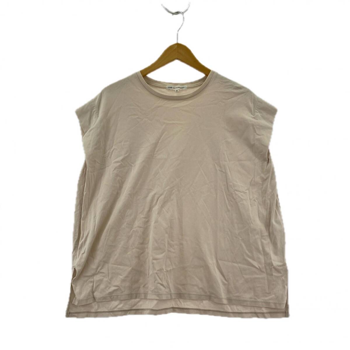 23区 Vingt-trois Arrondissements ニジュウサンク フレンチスリーブ カットソー size38/ピンク ゆうパケットOK拍卖