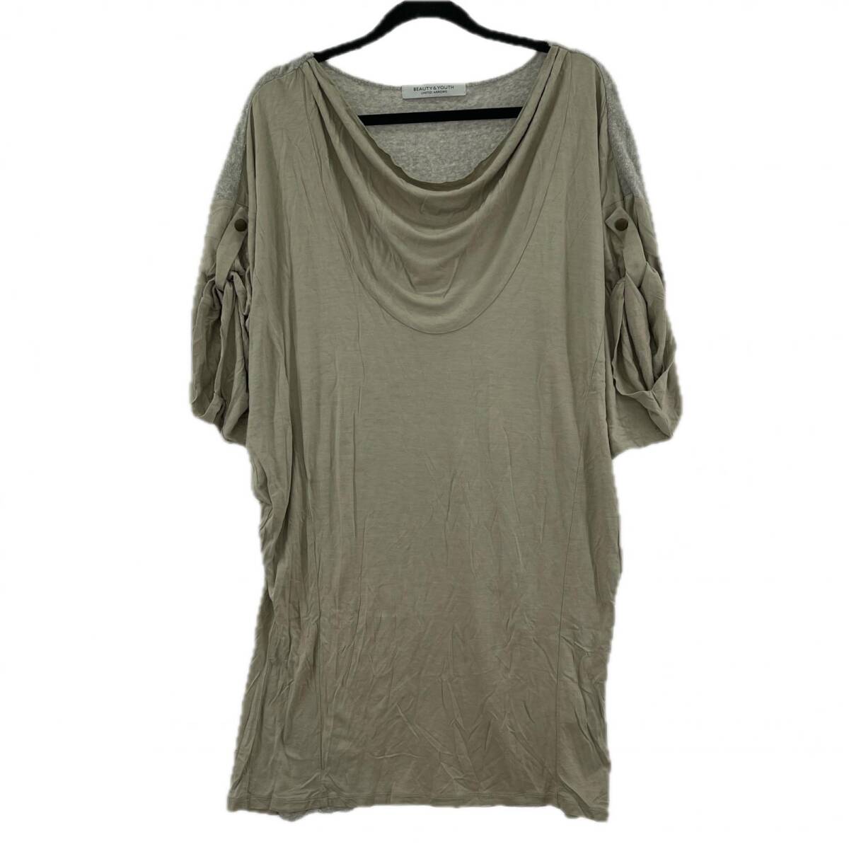 BEAUTY&YOUTH UNITED ARROWS ビューティアンドユースユナイテッドアローズ パイル切替 袖2WAY カットソー size表記なし/グレー拍卖