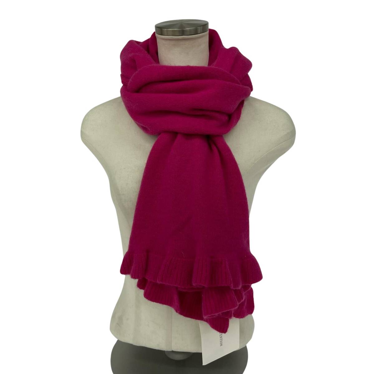 美品 JUNKO SIMADA ジュンコシマダ タグ付き カシミヤ フリル ストール/ピンク拍卖