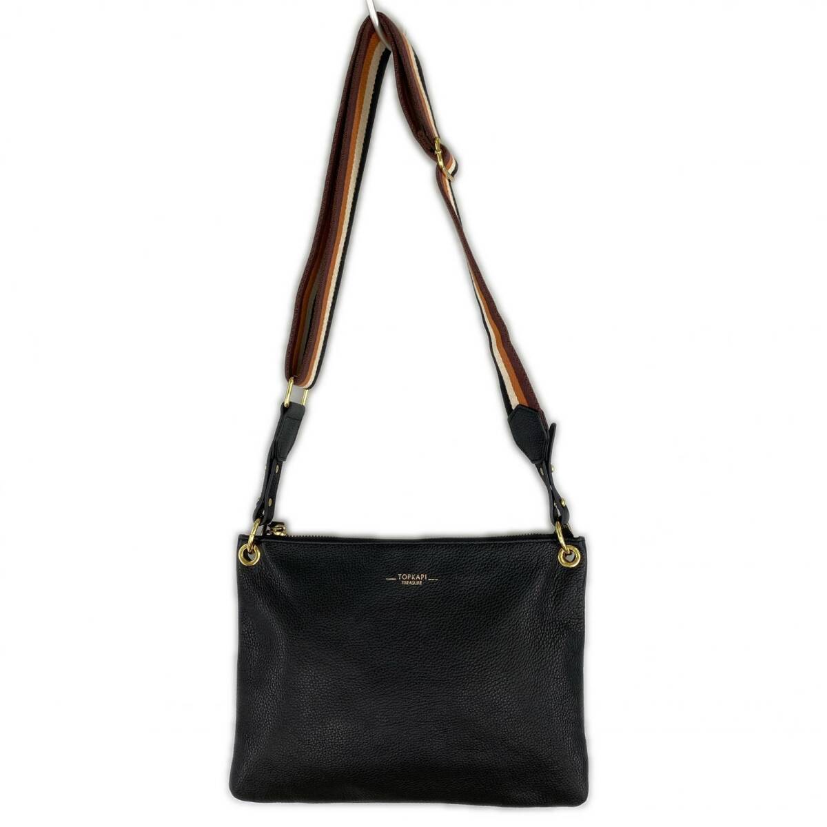 TOPKAPI トプカピ 2タイプストラップ付 ショルダーバッグ/ブラック拍卖