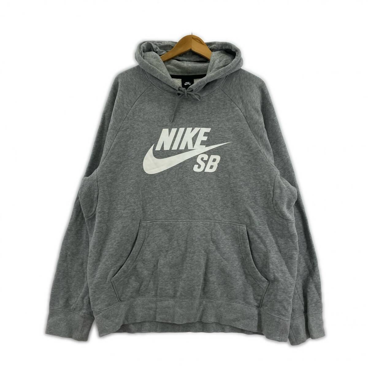 NIKE ナイキ ロゴマーク パーカー sizeXXL/グレー拍卖