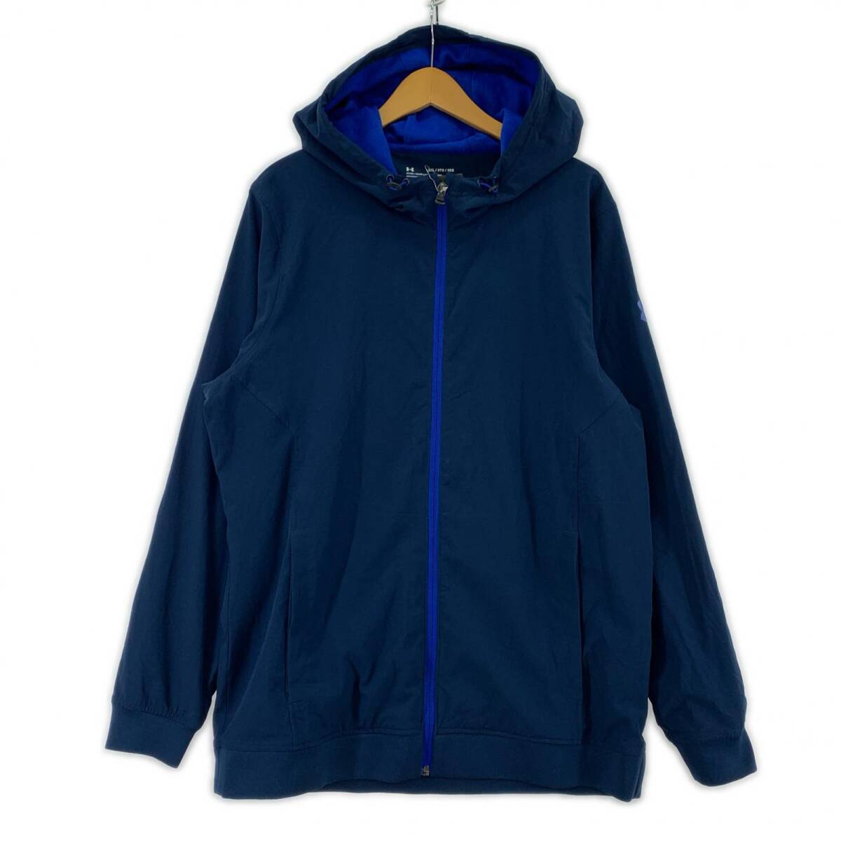 美品 UNDER ARMOUR アンダーアーマー タグ付き 裏起毛 ジャージ size3XL/ネイビー拍卖
