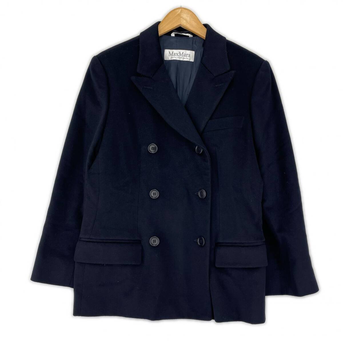 MAX MARA マックスマーラ ダブルボタン ジャケット size40/ネイビー拍卖