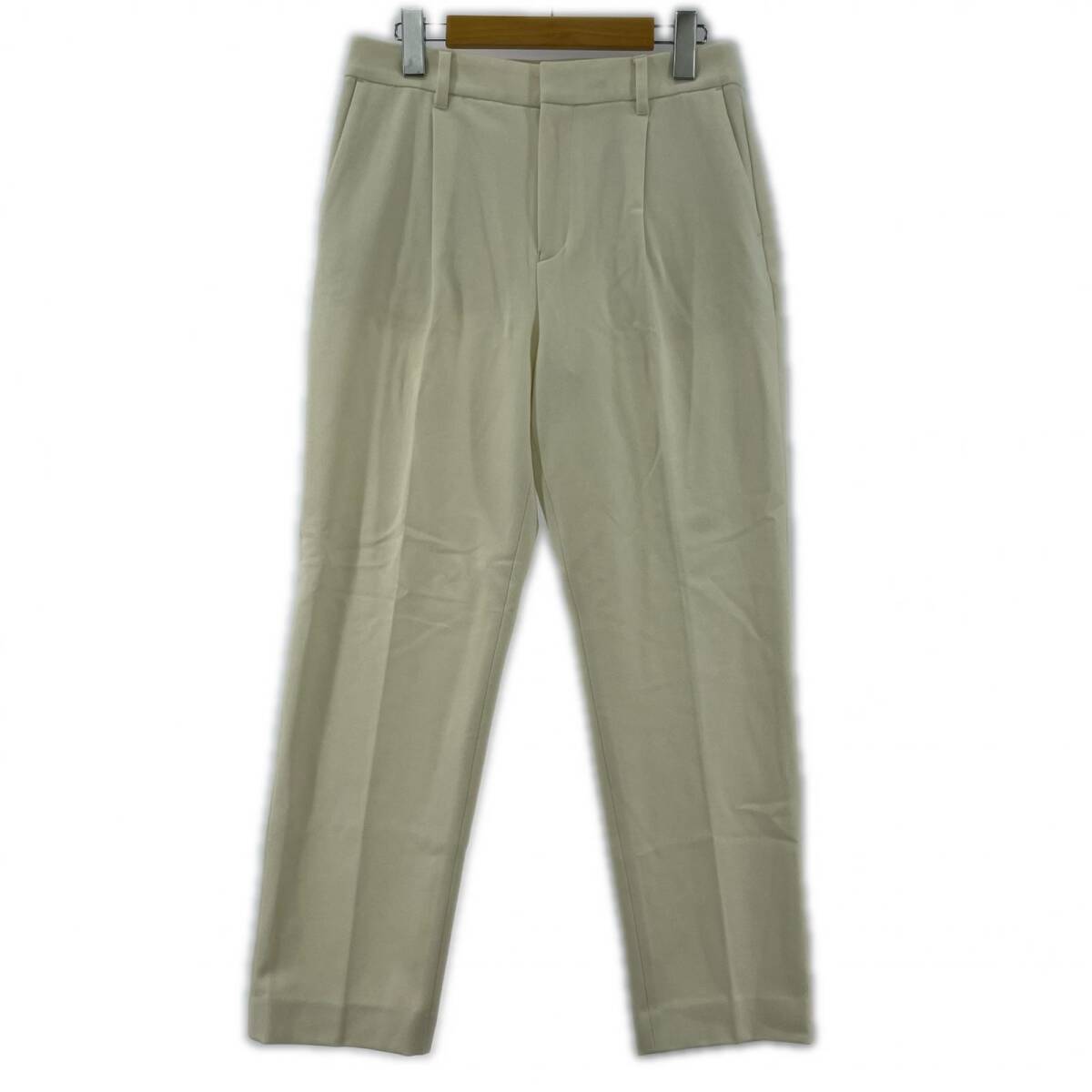 美品 Spick & Span スピック&スパン タグ付き テーパード パンツ size40/ホワイト拍卖