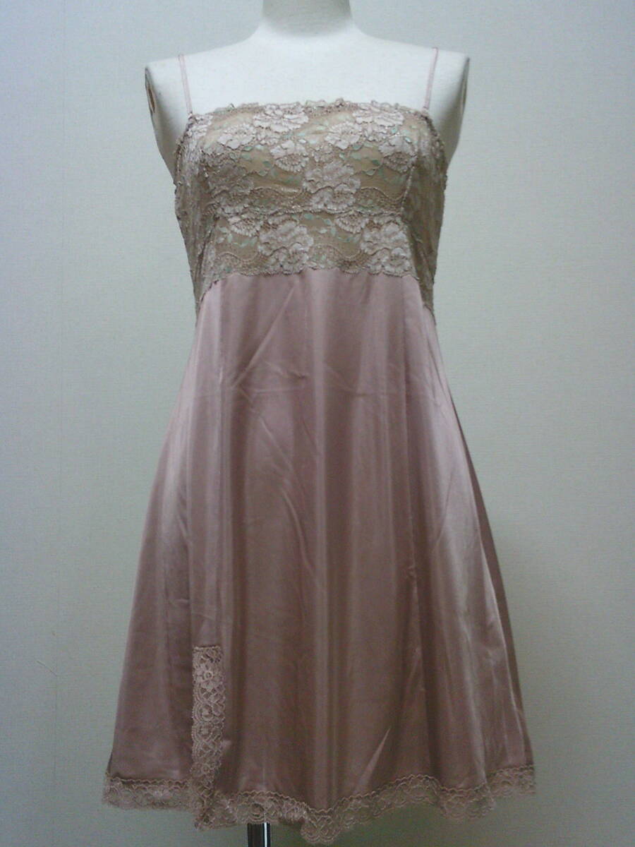 ★【Blancafe】レースが可愛いココア色のスリップ★14拍卖