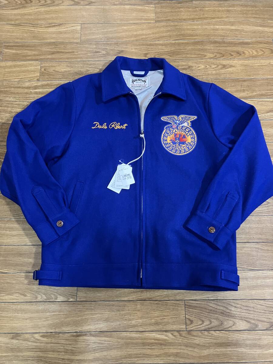HOUSTON メルトンFFA JKT 51519 BLU Mサイズ拍卖