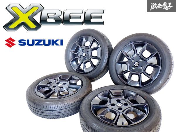 ●★バリ溝!!★ スズキ 純正 MN71S クロスビー 16インチ 5J +40 PCD100 4H 4穴 ホイール 4本 1台分 2018年タイヤ 即納 棚B-7拍卖