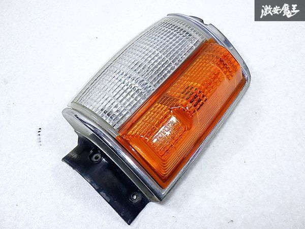 ★割れ無し★ トヨタ 純正 LN65 ハイラックスサーフ フロント コーナーレンズ ウィンカー 左 左側 助手席側 IKI 35-18 棚O-1-12拍卖