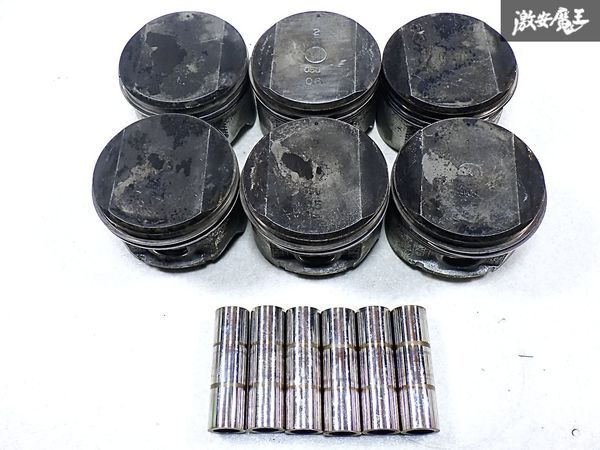 日産 純正 BNR32 R32 スカイライン GT-R RB26DETT ノーマル ピストン ピストンピン 6個セット 05U 86Φ 86パイ 即納 棚F-2拍卖