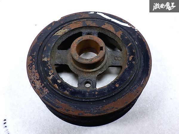 トヨタ 純正 AE86 レビン トレノ 4A-GE 4AG ノーマル クランクプーリー 単体 当時物 旧車 即納 棚I-1拍卖