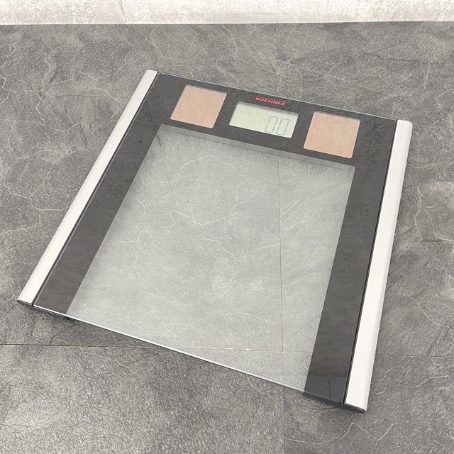 デザイナーズヘルスメーター【ほぼ未使用】SOEHNLE ツェーンレ 63308 ドイツ製体重計 ソーラーセンス /51526在★13拍卖