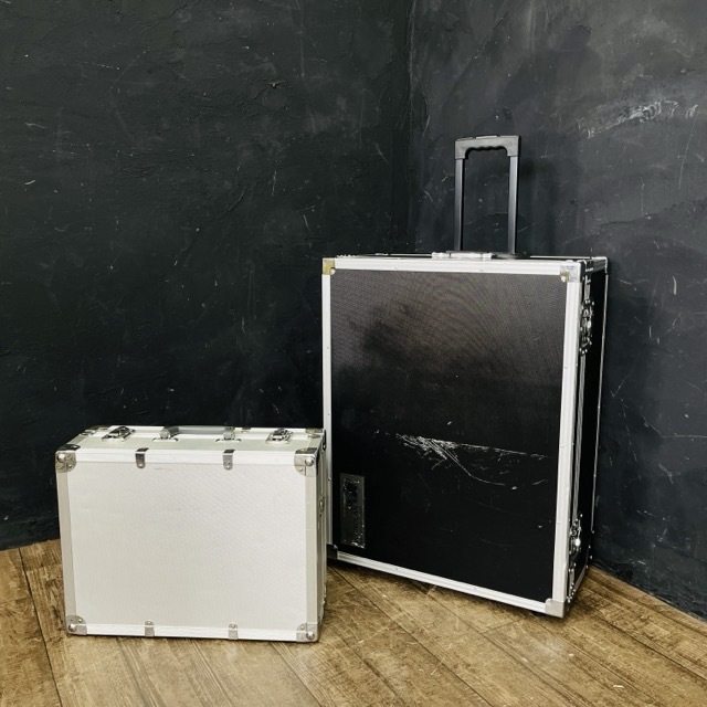 カメラ 器材ケース 2点セット 【中古】WONDLAN Mamiya アルミケース キャスター付きケース 収納 運搬 保管ボックス / 514783拍卖
