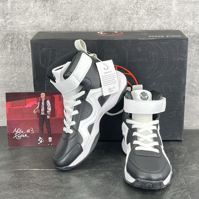 未使用 バスケットシューズ 26cm メンズ用 ホワイト ブラック globallyunique ANKLEBRACE /513996在★15拍卖