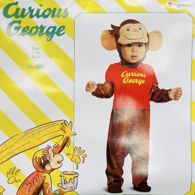 送料無料 新品 おさるのジョージ サイズ12-18M 幼児用 キュリアスジョージ コスプレ 衣装 ハロウィン /514831在★4拍卖