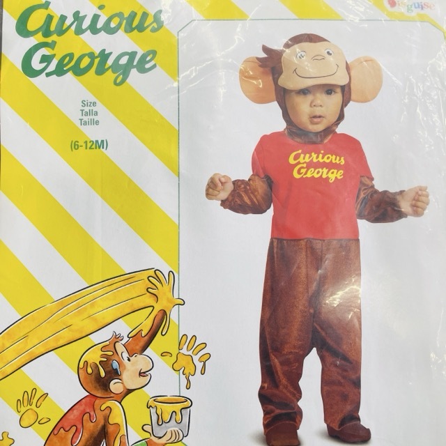送料無料 新品 おさるのジョージ サイズ6-12M 幼児用 キュリアスジョージ コスプレ 衣装 ハロウィン / 514830在★7拍卖