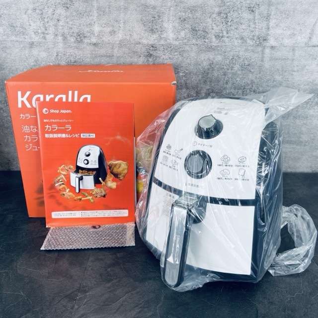 未使用 ショップジャパン カラーラ フライヤー TXG-DS14-1 karalla ホワイトxブラック/514840拍卖