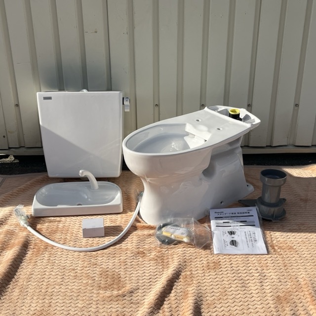 送料無料 未使用品 便器 タンクセット ジャニス C809SG NASLUCK ナスラック 手洗い付きタンク T600UEL ホワイト トイレ / 301938 在★3拍卖