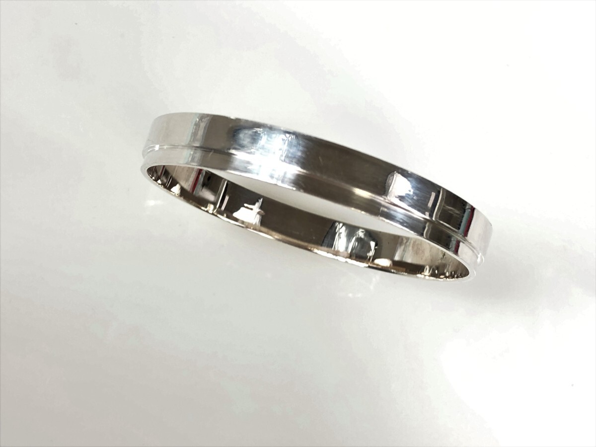 グッチ GUCCI バングル ブレスレット シルバー925 内周約19.5cm 重量36g メンズ レディース YAS-3292拍卖