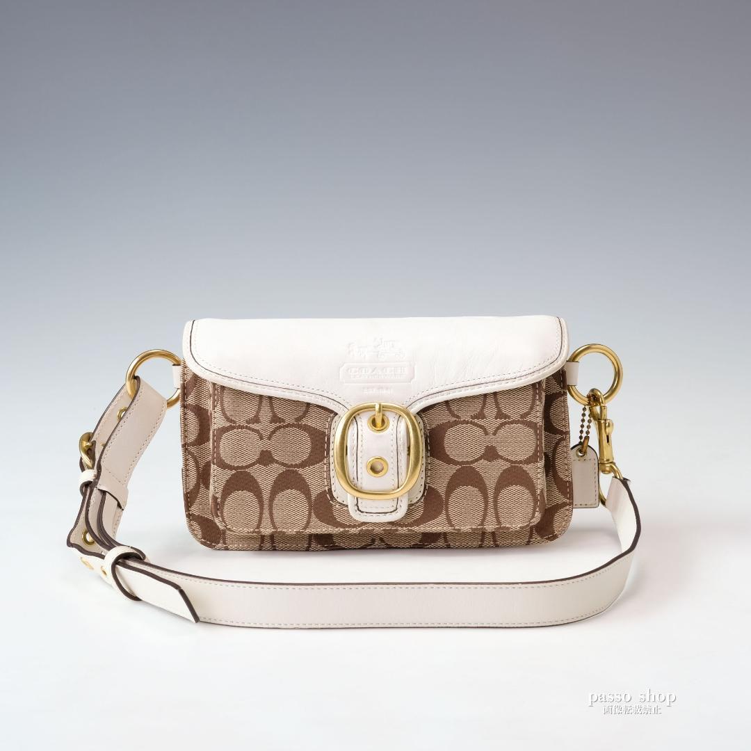 11189 コーチ ソーホー ワンショルダー ハンドバッグ シグネチャー 白拍卖