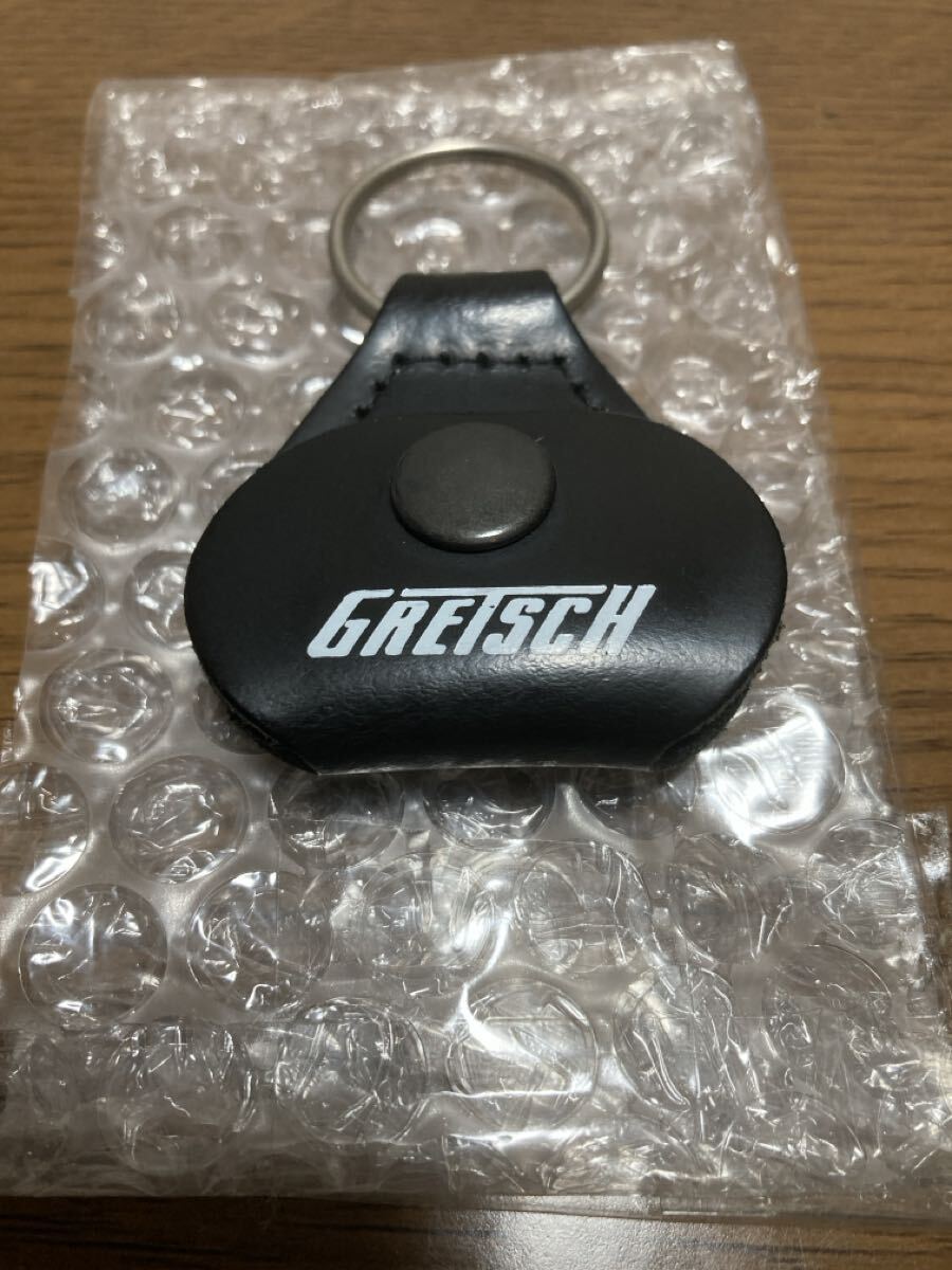 GRETSCH Pick Holder Key Chain ブラック キーリング付ピックホルダー グレッチ 希少品拍卖