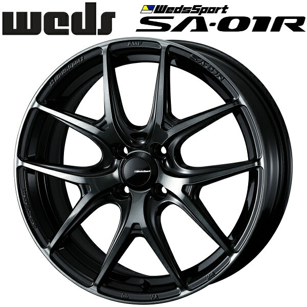 WedsSport SA-01R ウォースブラッククリアー 4本セット 6.5J-16インチ 4穴/PCD100+50 ハブ径:65φ 座面形状:M12 60°テーパー座専用拍卖
