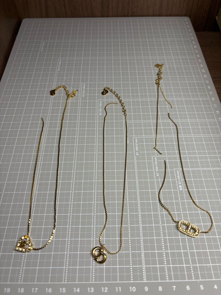 ネックレス Dior Christian ゴールドカラー拍卖