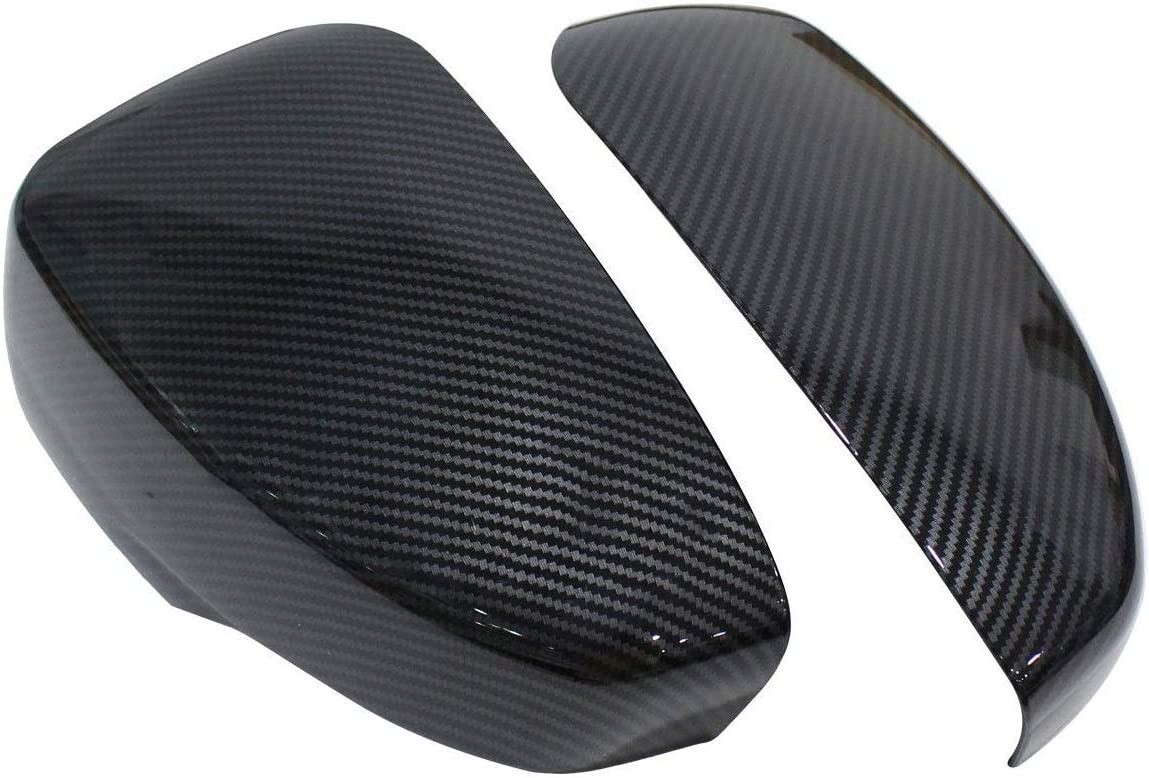 ★新品★ 三菱 エクリプスクロス GK系 ドアミラー カバー ブラック カーボン調 外装 カスタム パーツ 左右2個セット 1-1675-5-1-2拍卖