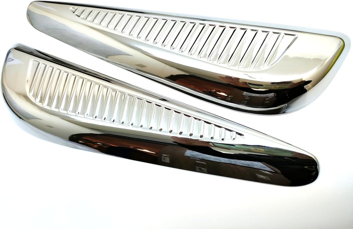 ★新品★ 新型 プリウス 50系 後期 フロント フォグ シルバー メッキ 外装 カスタム パーツ拍卖