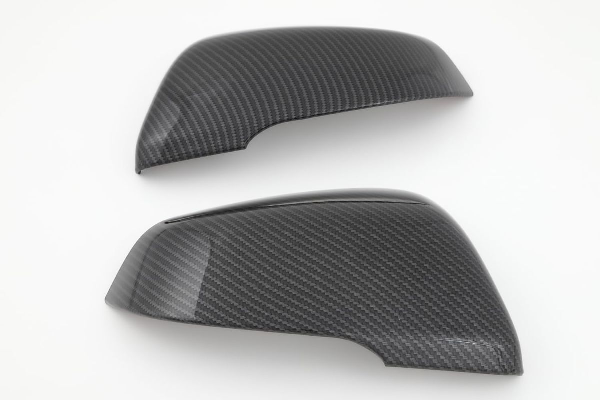 ★新品★ BMW ドアミラー サイドミラーカバー ガーニッシュ 1シリーズ F40 X1 F48 2シリーズ F45 F46 X2 F39 ブラックカーボン調拍卖