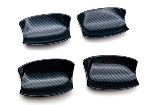 ★新品★ 新型 アウトランダー PHEV GN0W ドアハンドルプロテクター ブラックカーボン 調拍卖