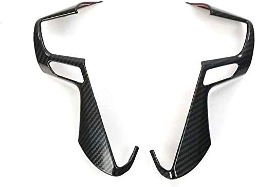 ★新品★ アルファード ヴェルファイア 30系 前期 後期 ステアリング ガーニッシュ ブラックカーボン調 左右セット 内装 カスタム パーツ拍卖