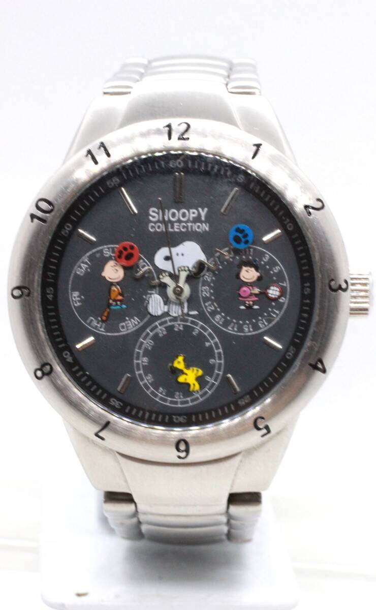 【SNOOPY】COLLECTION LIMITED EDITION QUARTZ MULTI FUNCTIONMADE BY TAKARA STAINLESS STEEL 中古品時計 分解掃除必要 25.11.2拍卖
