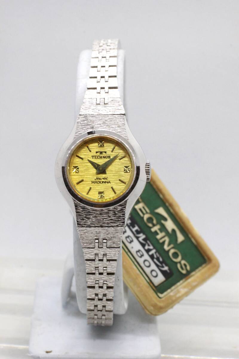 【THCHNOS】ジェルマドンナ 17JEWELS 手巻き式 サファイアガラス WGP ST.STEEL BACK 未使用時計 老舗の時計店在庫品 25.11.2拍卖