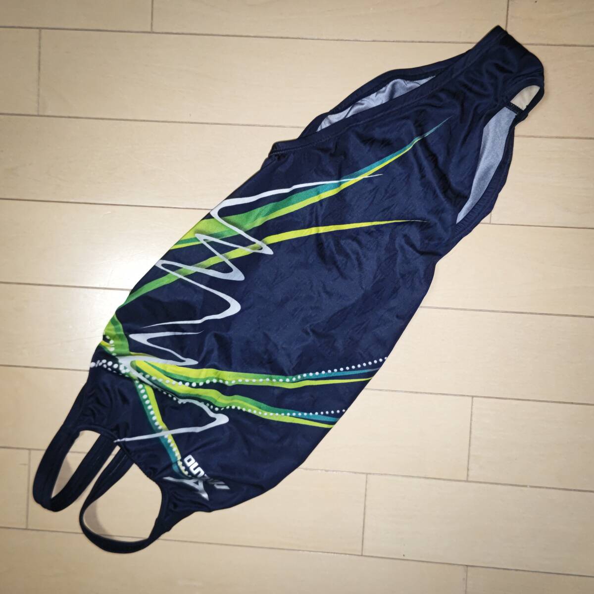 ミズノ 競泳水着 マイティライン ネイビー サイズ:M拍卖