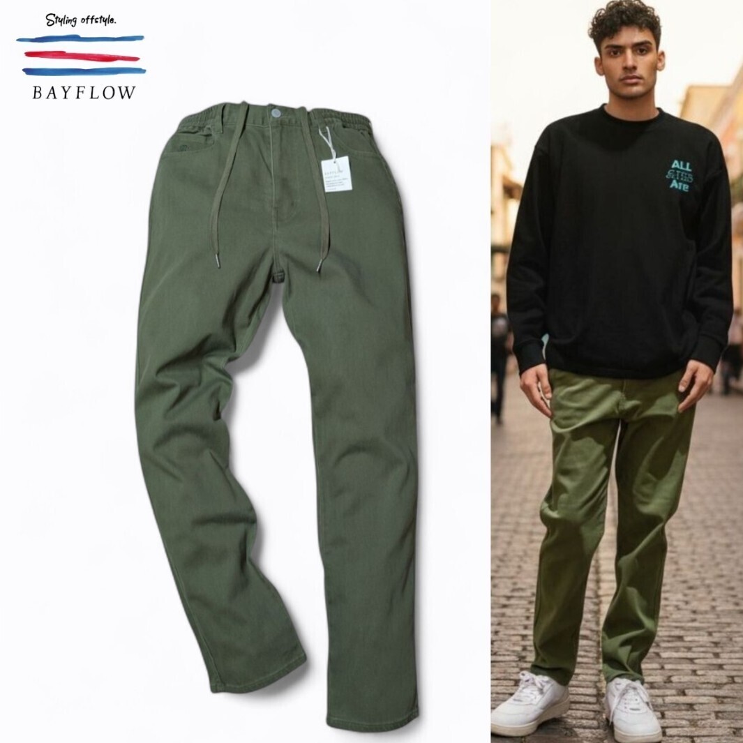 ■新品 BAYFLOW L size4 男らしくて大人っぽいスリムイージーパンツ 通年着用可 ストレッチ 汎用性◎ OCEANS掲載ブランド ベイフロー拍卖