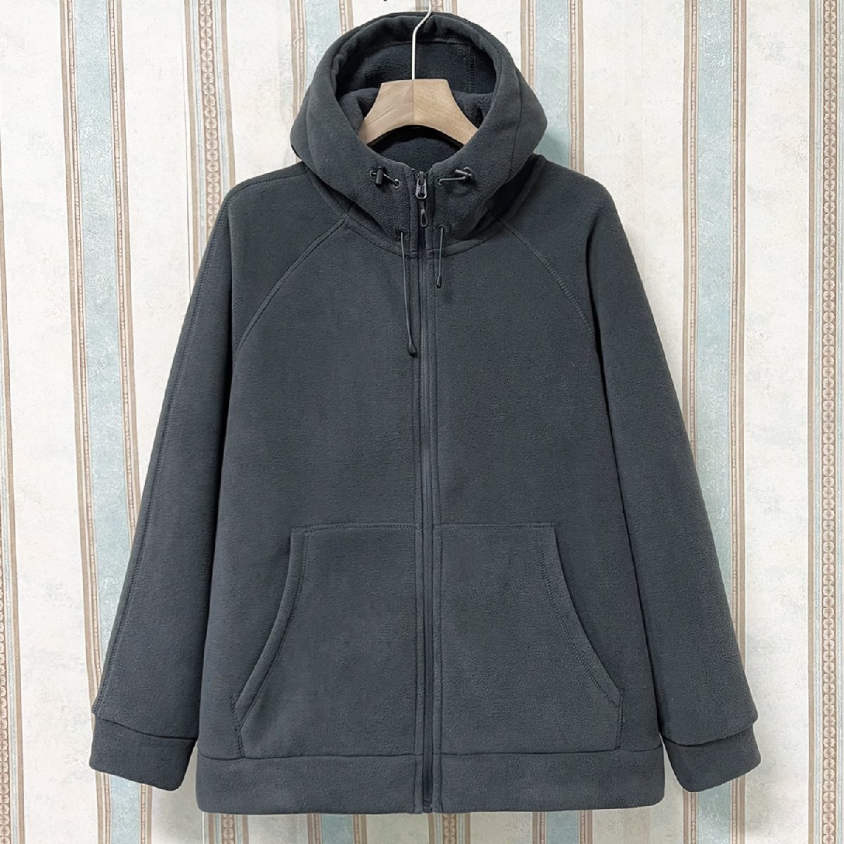 高級 定価7万 FRANKLIN MUSK・アメリカ・ニューヨーク発 ジャケット カシミア100% 柔らか 暖か 無地 パーカー アウター 秋冬 サイズ4拍卖