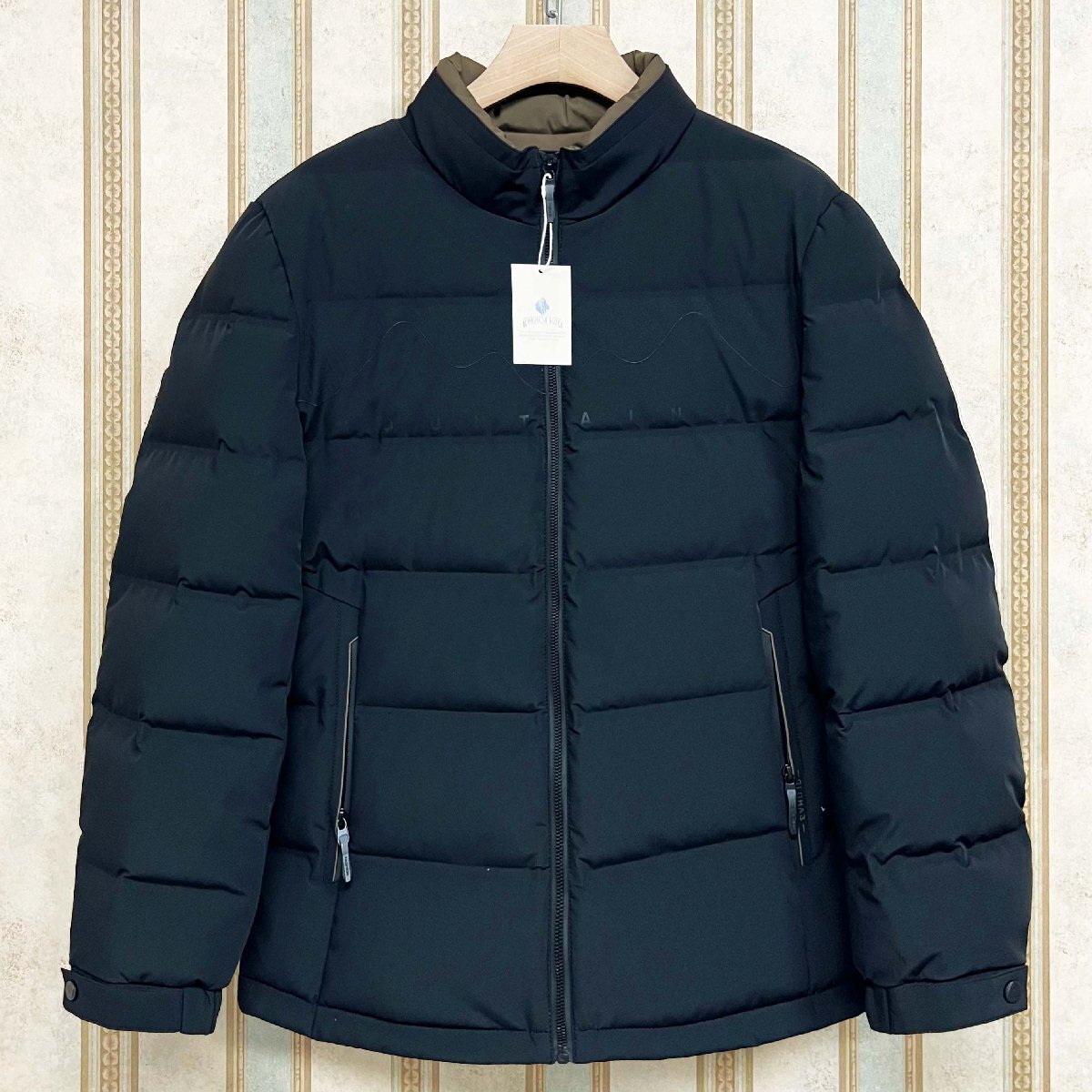 逸品 定価10万 FRANKLIN MUSK・アメリカ・ニューヨーク発 ダウンジャケット ダックダウン90% 保温 防寒 ブルゾン ビジネス 秋冬 サイズ1拍卖