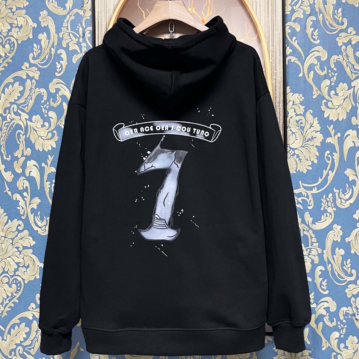 定価4万★christian milada・ミラノ発・パーカー★定番 エジプト綿100% 柔らか 快適 トップス スウェット 長袖 春秋 男女兼用 XL/50拍卖