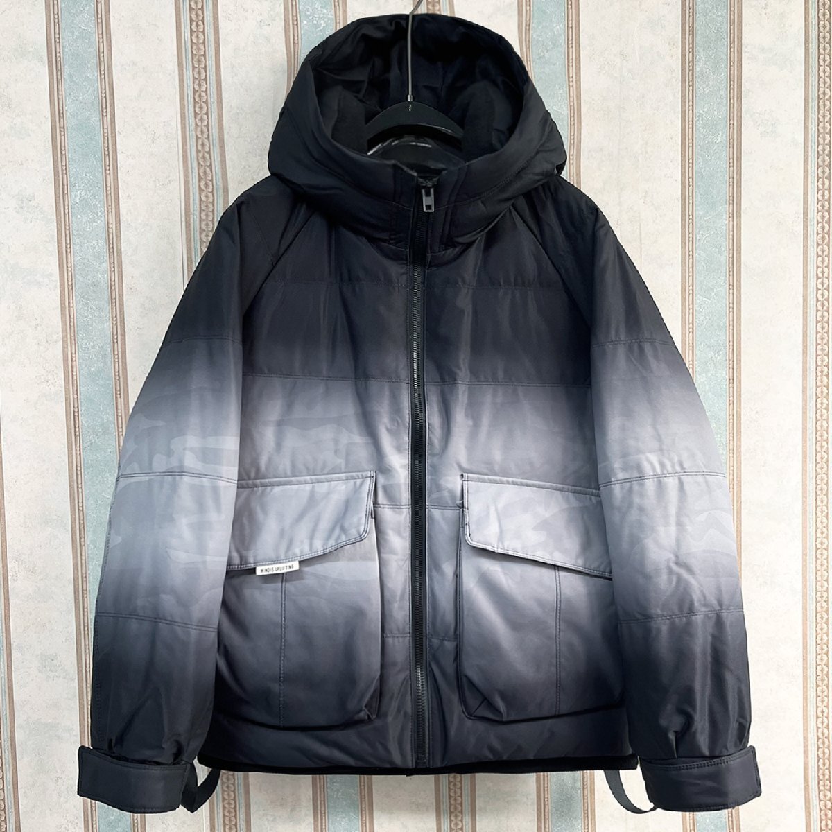 一枚限定 定価10万 FRANKLIN MUSK・アメリカ・ニューヨーク発 ダウンジャケット 防寒防風 暖かい アウター グラデーション ストリート X拍卖