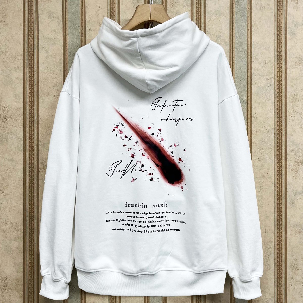 高級・パーカー 定価4万 FRANKLIN MUSK・アメリカ・ニューヨーク発 コットン100% 快適 保温 柔らか トップス 長袖 カットソー 秋冬 サイズ4拍卖